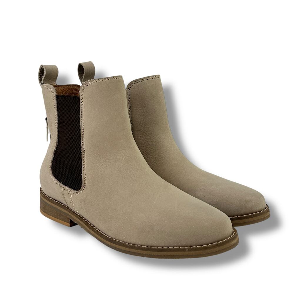Hari Mari Leather Chelsea Boots Womens Size 6 Sand Pull On